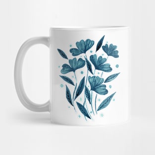 Cute florals - teal Mug